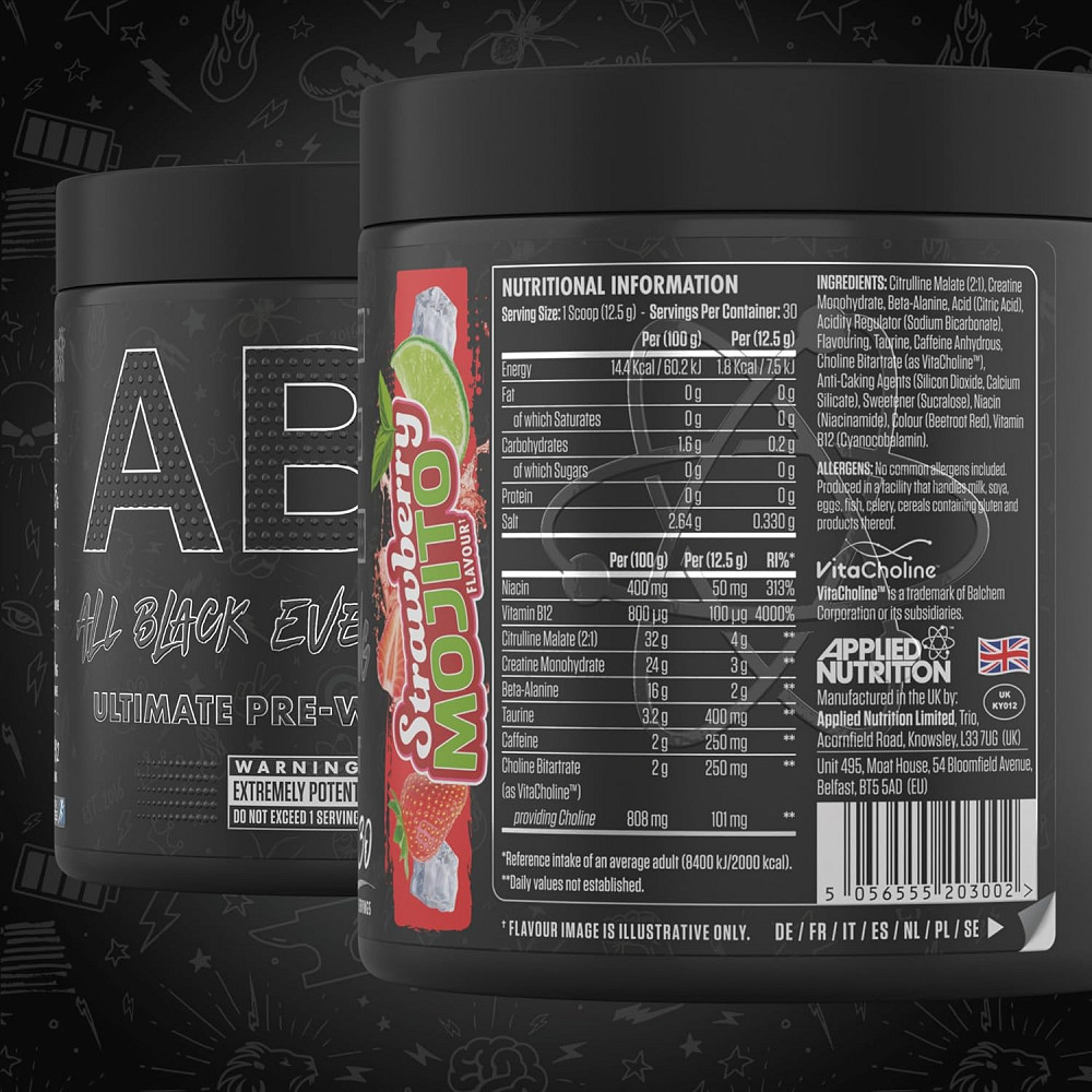 Предтренировочный комплекс Applied Nutrition ABE 315 g (Strawberry Mojito) Луцк - изображение 2