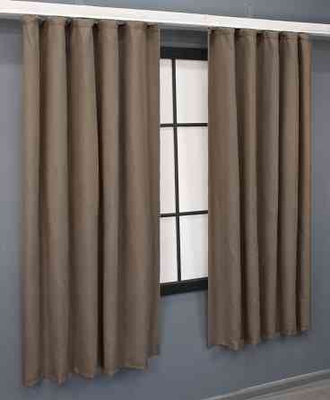 Комплект коротких штор VR-Textil Мікровелюр SPARTA № 1036ш Мокко 130х170 см 2 шт (35-0150) Київ