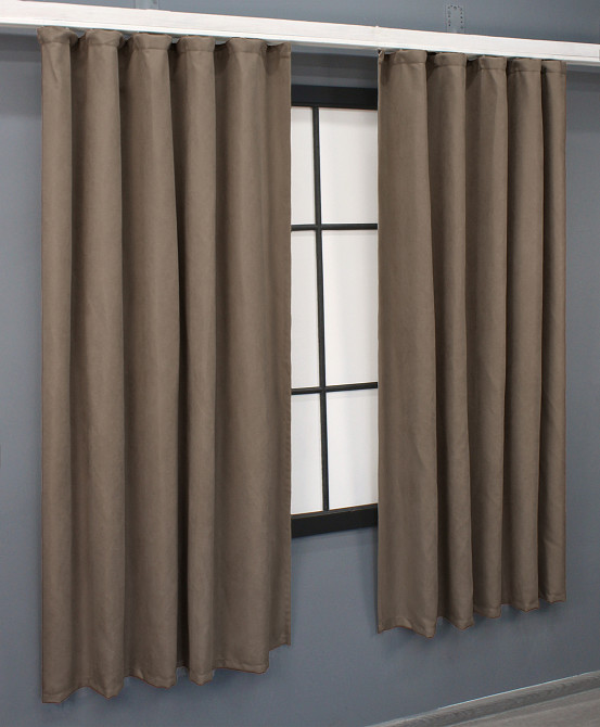 Комплект коротких штор VR-Textil Мікровелюр SPARTA № 1036ш Мокко 130х170 см 2 шт (35-0150) Київ - фото 3