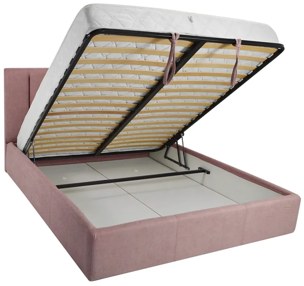 Кровать Двуспальная Sanam Comfort 160 х 190 см Missoni 021 С подъемным механизмом и нишей для белья Темно-розовый Киев - изображение 4