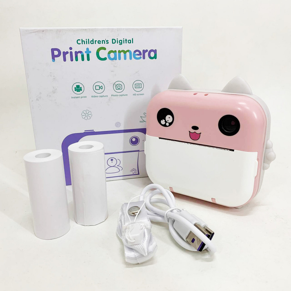 Творчий міні-принтер для дітей, Дитяча фотокамера моментального друку, Іграшковий дитячий фотоапарат YT-43 Львів - фото 7