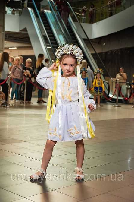 Дитяче вишите біле плаття з колосками Кривий Ріг - фото 6