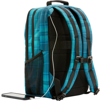 Рюкзак для ноутбука HP 16.1" Campus Tartan Plaid Blue (7J594AA) Винница - изображение 8