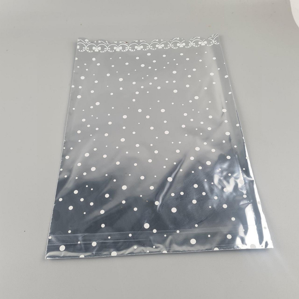 Пакет з малюнком для пакування подарунків (25*40) No427 (8) фольгований (ажурний) "Конфеті" (100 шт) Харків - фото 1