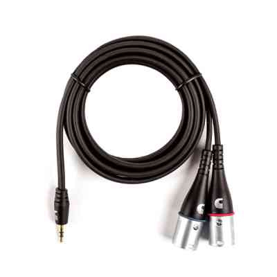 Інсертний кабель D&apos;Addario Custom Series 1/8&quot; to Dual XLR Audio Cable (1.8m) (PW-MPXLR-06) Вінниця