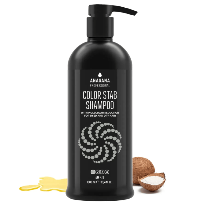 Шампунь Стабілізатор кольору та молекулярне відновлення COLOR STAB SHAMPOO with molecular reduction ANAGANA 1000 мл Вінниця - фото 2