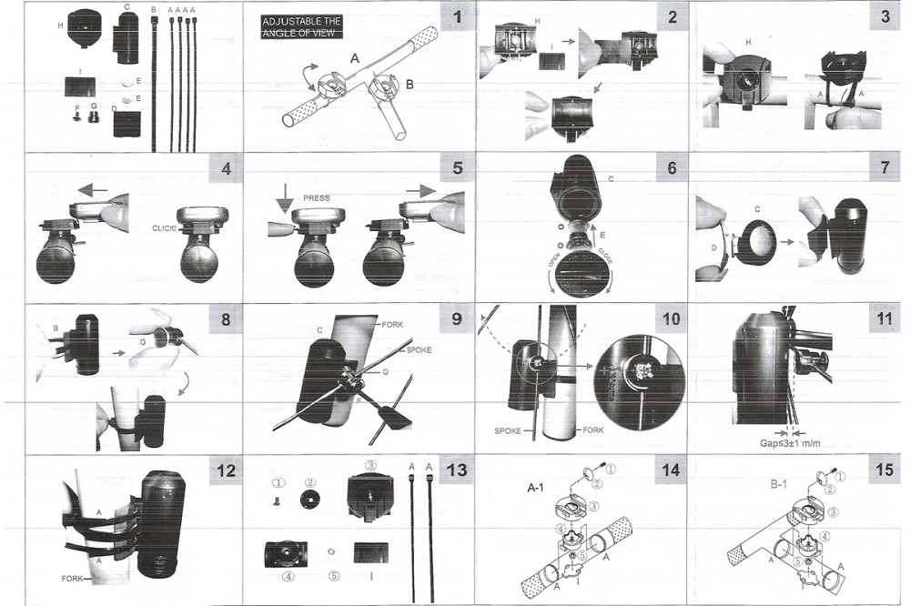 Велокомп'ютер 11-функцій, бездротовий, чорний AS-4000 (без батарейок) Київ - фото 5