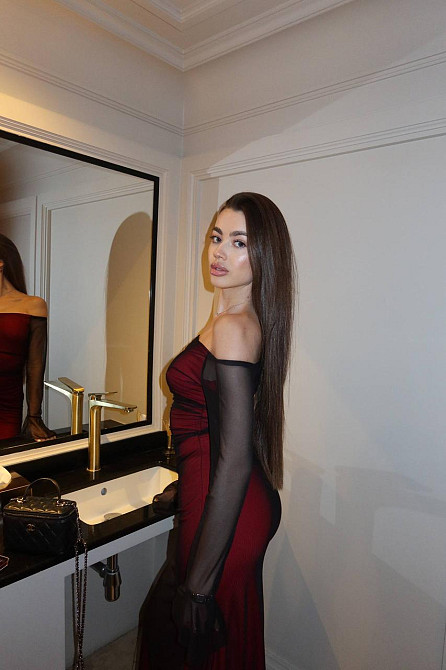 Жіноча приталена максі сукня віскоза + сітка Червоний, 44/46 Одеса - фото 7