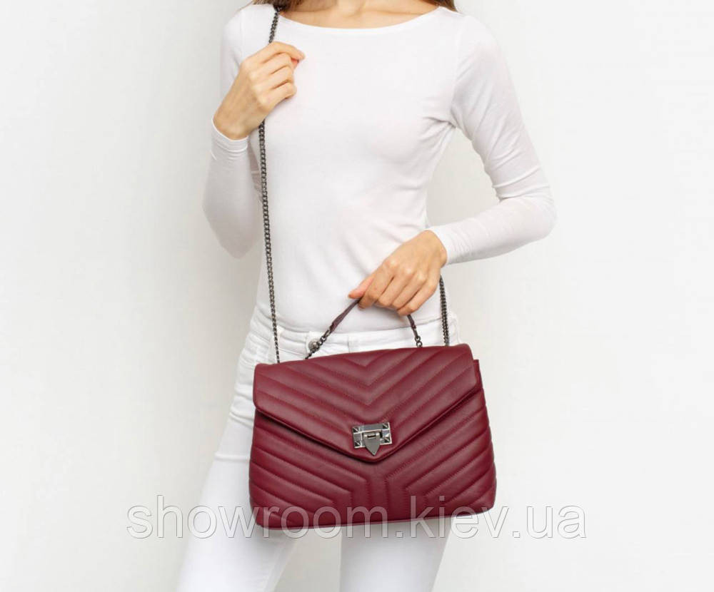 Італійська жіноча сумка на плече Vera Pelle (8963) Київ - фото 1