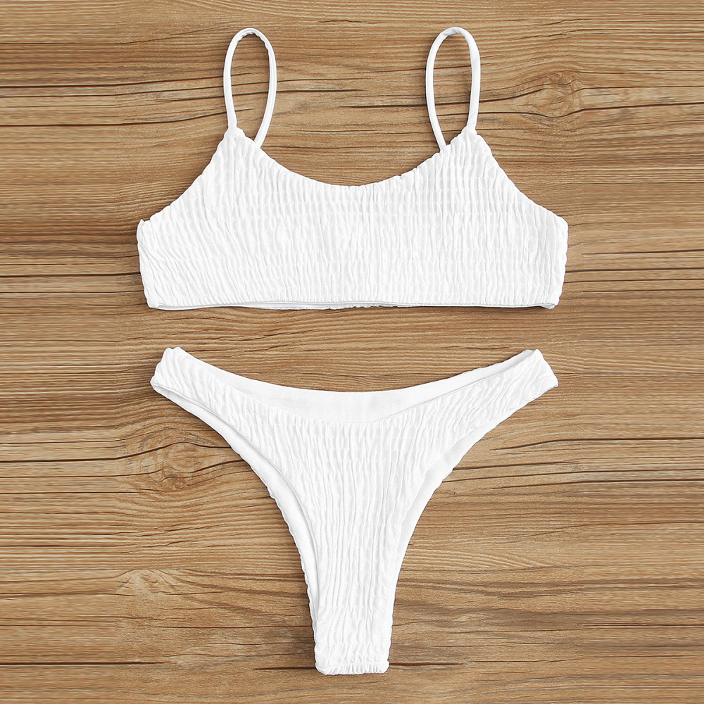 Купальник жатка роздільний S білий Київ - фото 2