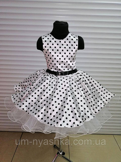 Стиляги детское платье в горох пышное нарядное платье в ретро стиле Кривой Рог - изображение 2