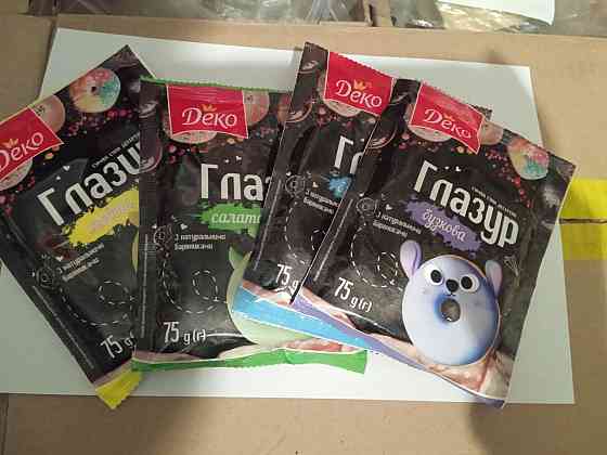 Глазур із натуральними барвниками Деко 75 г Мікс Харків