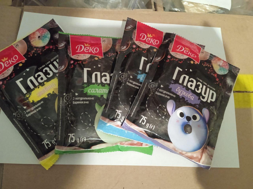 Глазурь с натуральными красителями Деко 75г Микс Харьков - изображение 2