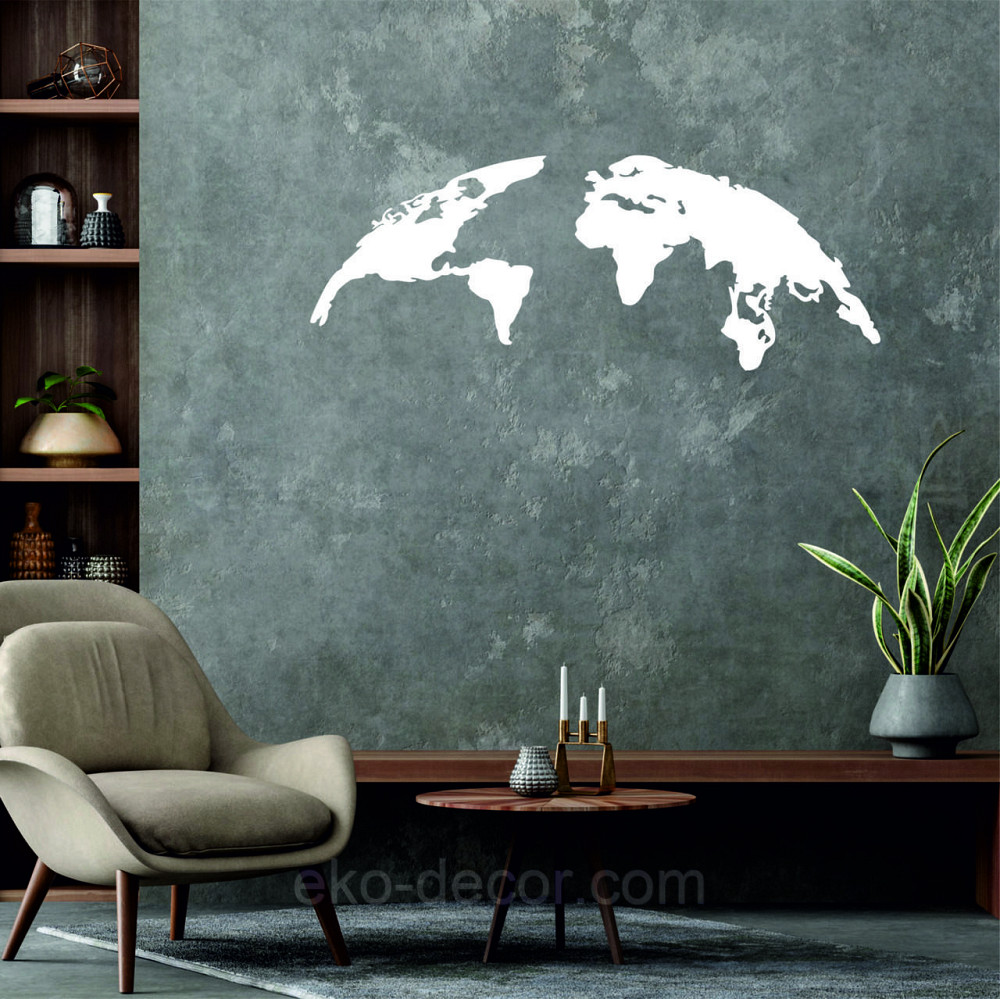 Декоративное настенное Панно «Земля», Декор на стену 70*26 см, Белый Киев - изображение 8