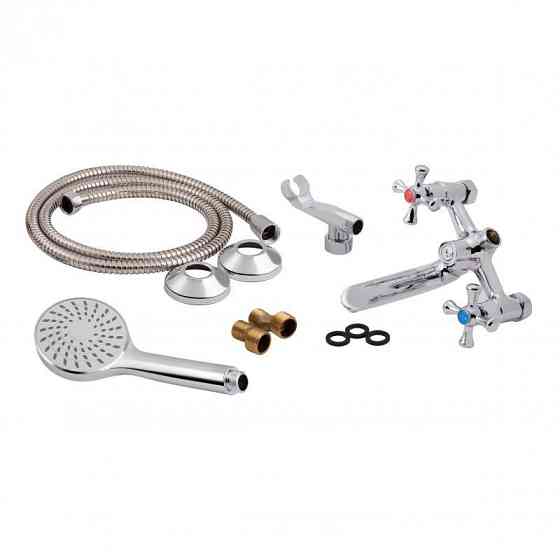 Змішувач для ванни Lidz (CRM) 75 21 142 з душовим гарнітуром (LIDZCRM7521142) Київ