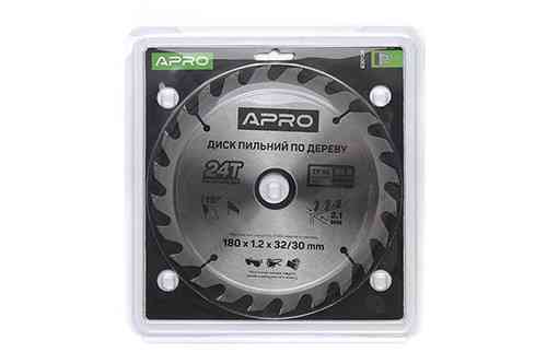 Диск пильный по дереву 180х32(30)х24Т APRO Ровно