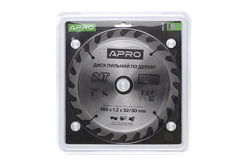 Диск пиляльний для дерева 180х32 (30)х24Т APRO Рівне - фото 1
