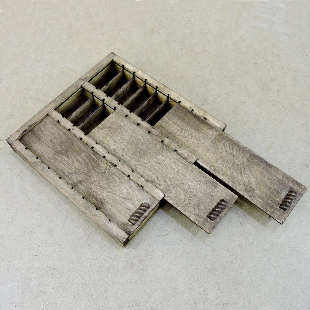 Пенал для рибальських снастей "Карась 27" 30х30х4см коричневий Миколаїв - фото 8