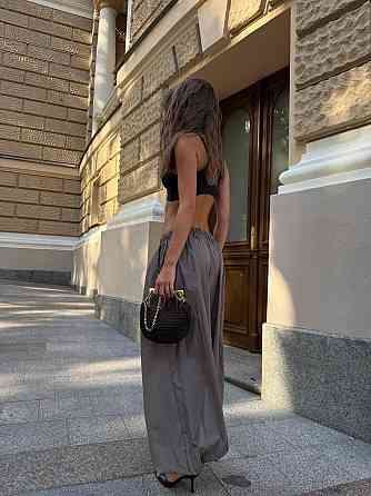 Жіночі широкі оверсайз штани Аладини з плащової тканини Моко Одеса