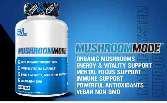 Смесь грибов для иммунитета Evlution Nutrition MushroomMode 90 Veggie Capsules Луцк