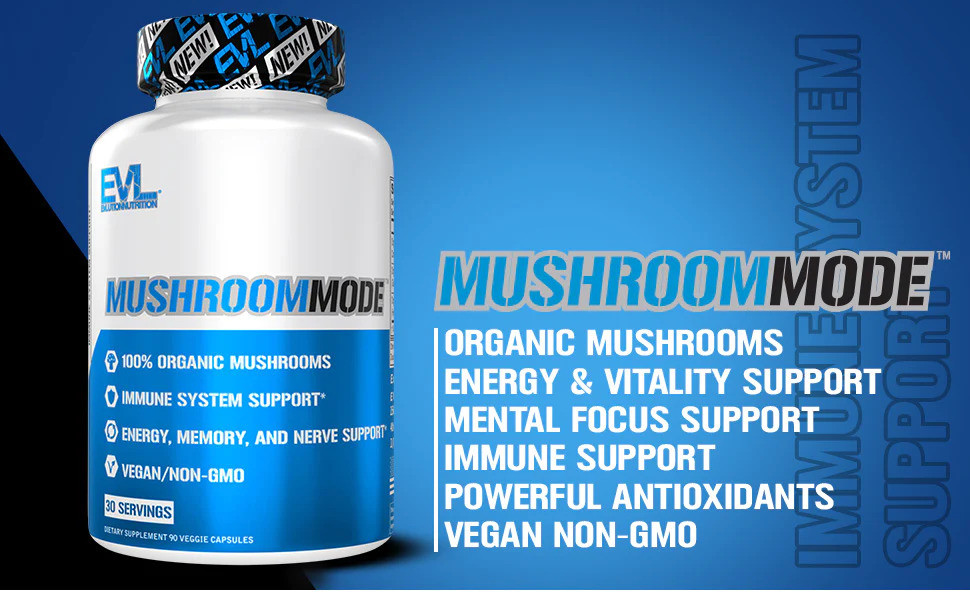 Суміш грибів для імунітету Evlution Nutrition MushroomMode 90 Veggie Capsules Луцьк - фото 2