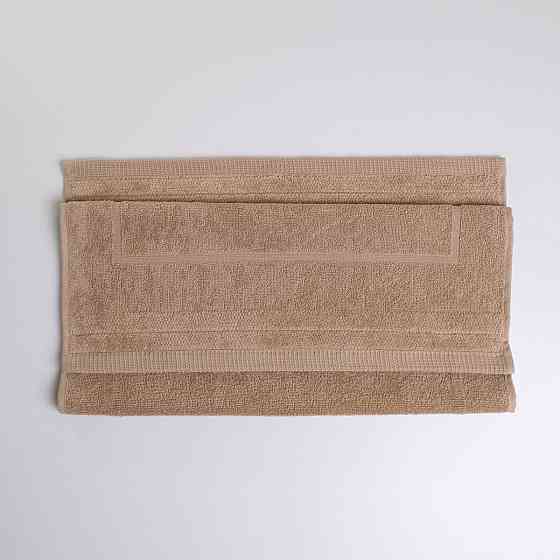 Махровое полотенце для ног Коврик GM Textile 50х70см 500г/м2 (Капучино) Сумы