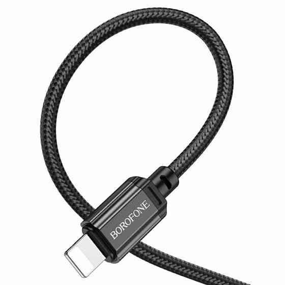 Кабель Type-C - Lightning BOROFONE BX87 Sharp PD живлення та передачі даних колір чорний BX87LPB Одеса