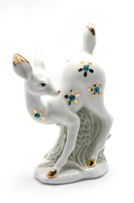 Статуэтка Олененок фарфор Киев - изображение 1