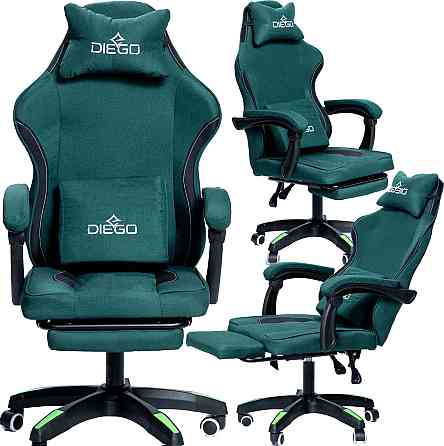 Кресло геймерское DIEGO Soft Green Киев