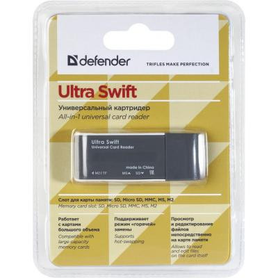 Зчитувач флеш-карт Defender Ultra Swift USB 2.0 (83260) Вінниця - фото 3