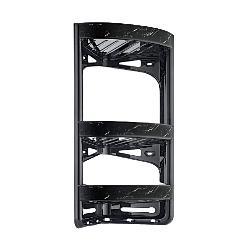 Полиця для ванної кімнати кутова чорний мармур OZER-B-010 Decor ELIF Житомир