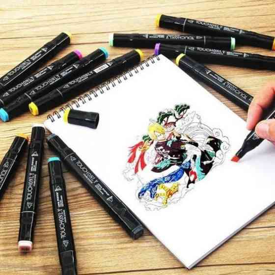 Маркери sketchmarker для малювання 60, Професійні двосторонні маркери, Маркер з подвійним наконечником EW-25 Львів