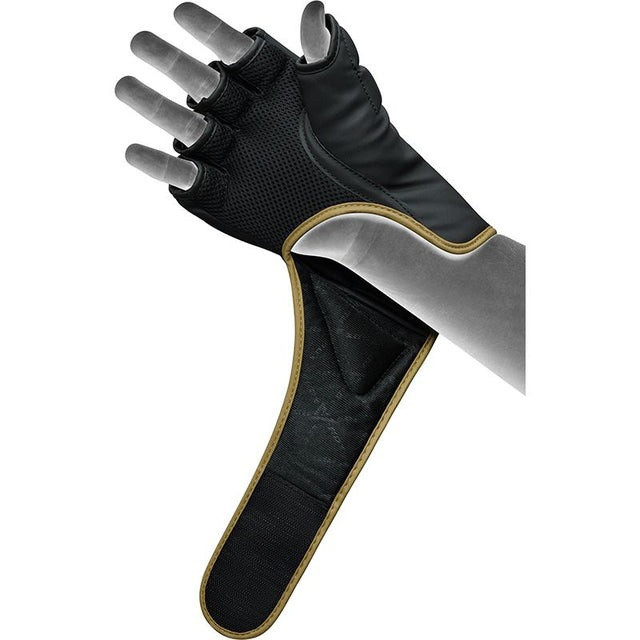 Рукавиці для ММА RDX F6 KARA Matte Golden M (капа у комплекті) Каменское - изображение 6