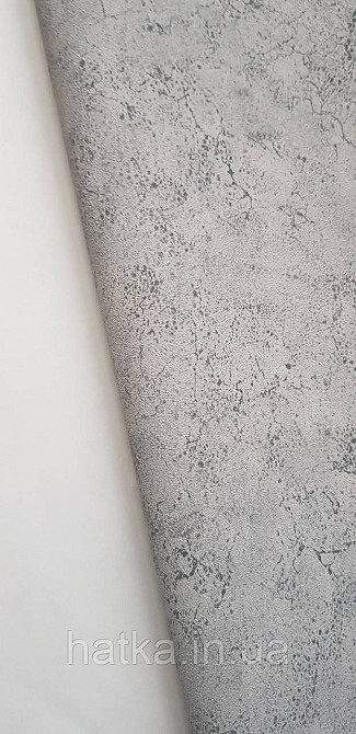 Шпалери вінілові на флізеліні Sintra Adria метрові під штукатурку структурні темно-сірі Київ - фото 3