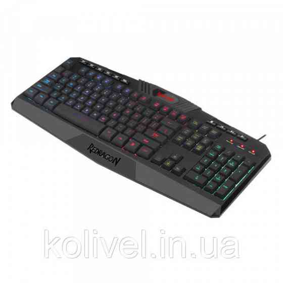 Клавіатура ігрова Redragon Harpe2 UKR RGB підставка USB (77484) Київ