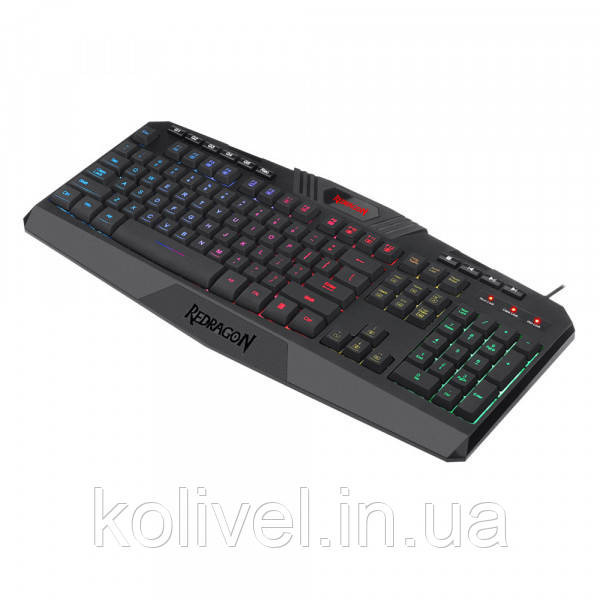 Клавіатура ігрова Redragon Harpe2 UKR RGB підставка USB (77484) Київ - фото 6