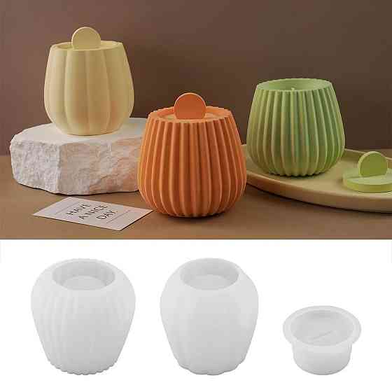 Силиконовая форма для подсвечника из смолы,глины,воска 97 х 86 мм 