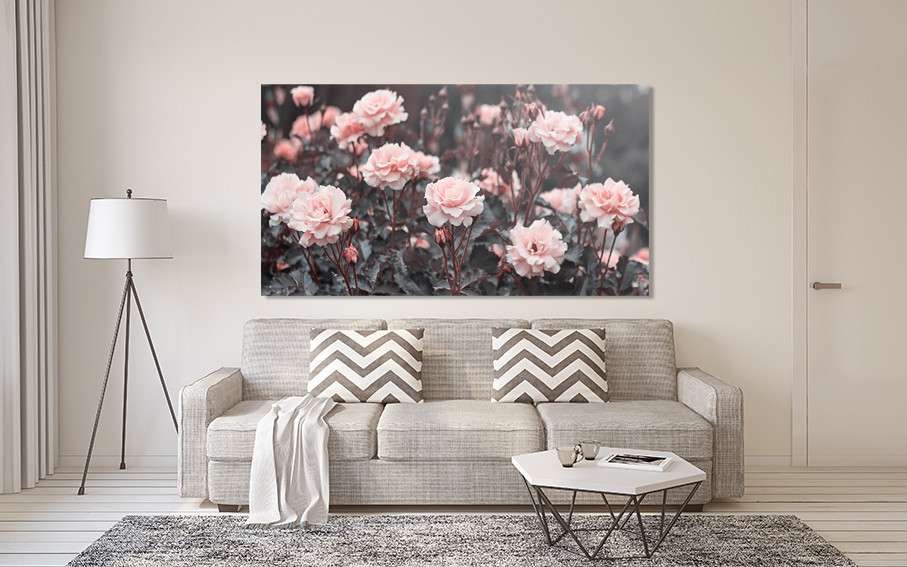 Картина полотно у вітальню / спальню  Троянди   MLP_351 ( 60х30см ) 50x100 см Київ - фото 2