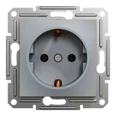 Розетка Schneider Electric ASFORA сталь (EPH2900162) Винница