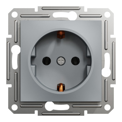 Розетка Schneider Electric ASFORA сталь (EPH2900162) Вінниця - фото 1