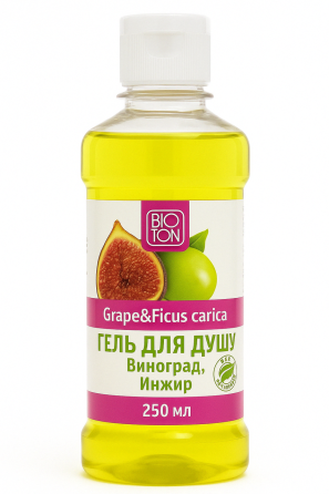 Гель для душу TM Bioton виноград інжир 250 мл| Засіб для душу TM Bioton виноград інжир 250 мл Київ