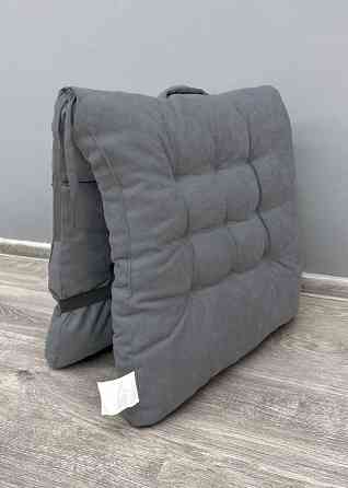 Подушка для стільців (50x120х4 см) подвійна Decorator Соро колір сірий 84-197 Київ