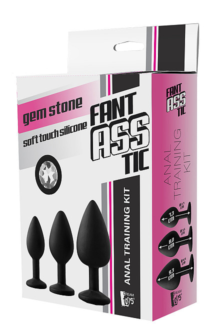 Набор анальных пробок Dream Toys Fantasstic White Stone Sex Aura Киев - изображение 2