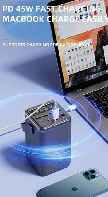 Повербанк 60000 mAh 65W для НОУТБУКА O2project Зарядная станция. Киев - изображение 2