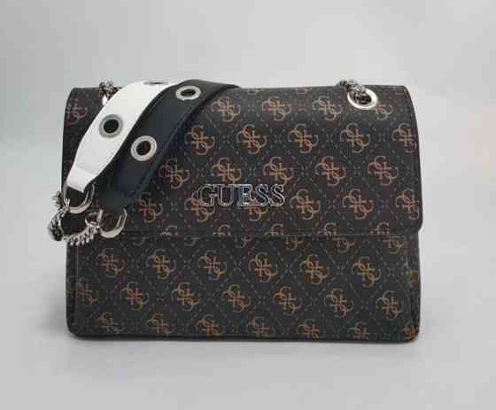 Женская сумка на плечо Guess (3385) коричневая Киев