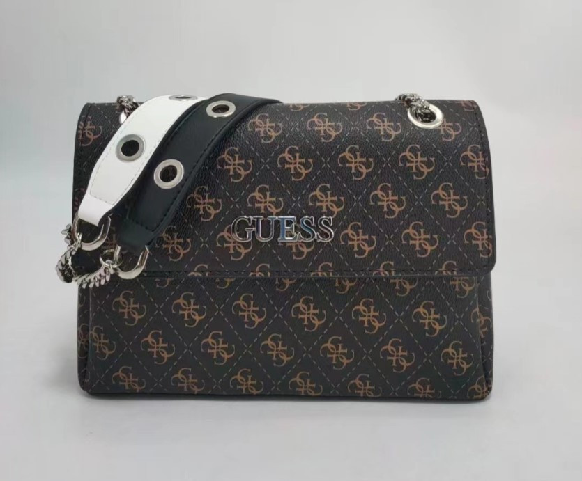 Женская сумка на плечо Guess (3385) коричневая Киев - изображение 1