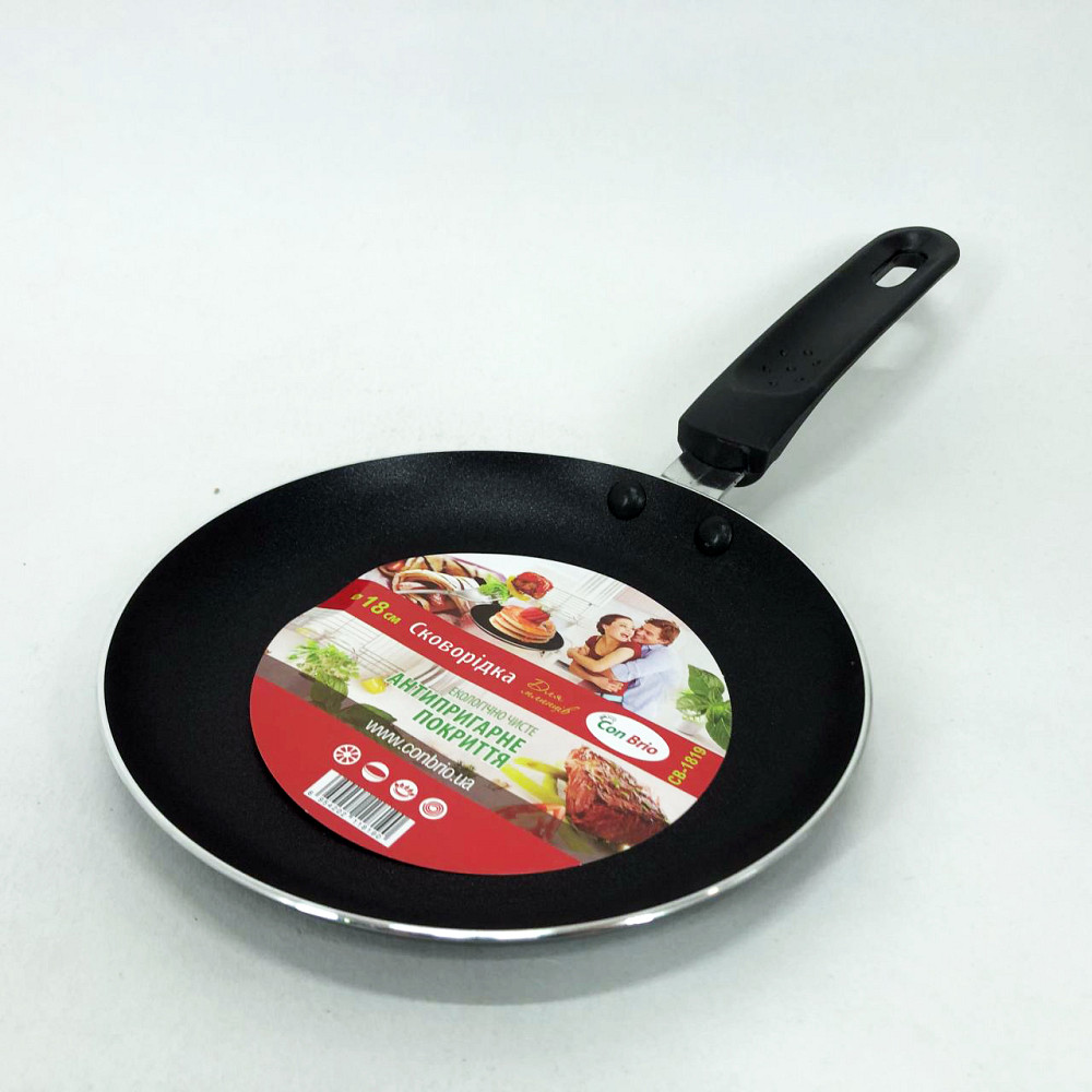 Маленька млинцева сковорода Con, Млинцева сковорода для легкого смаження Професійна PB-32 Львів - фото 6