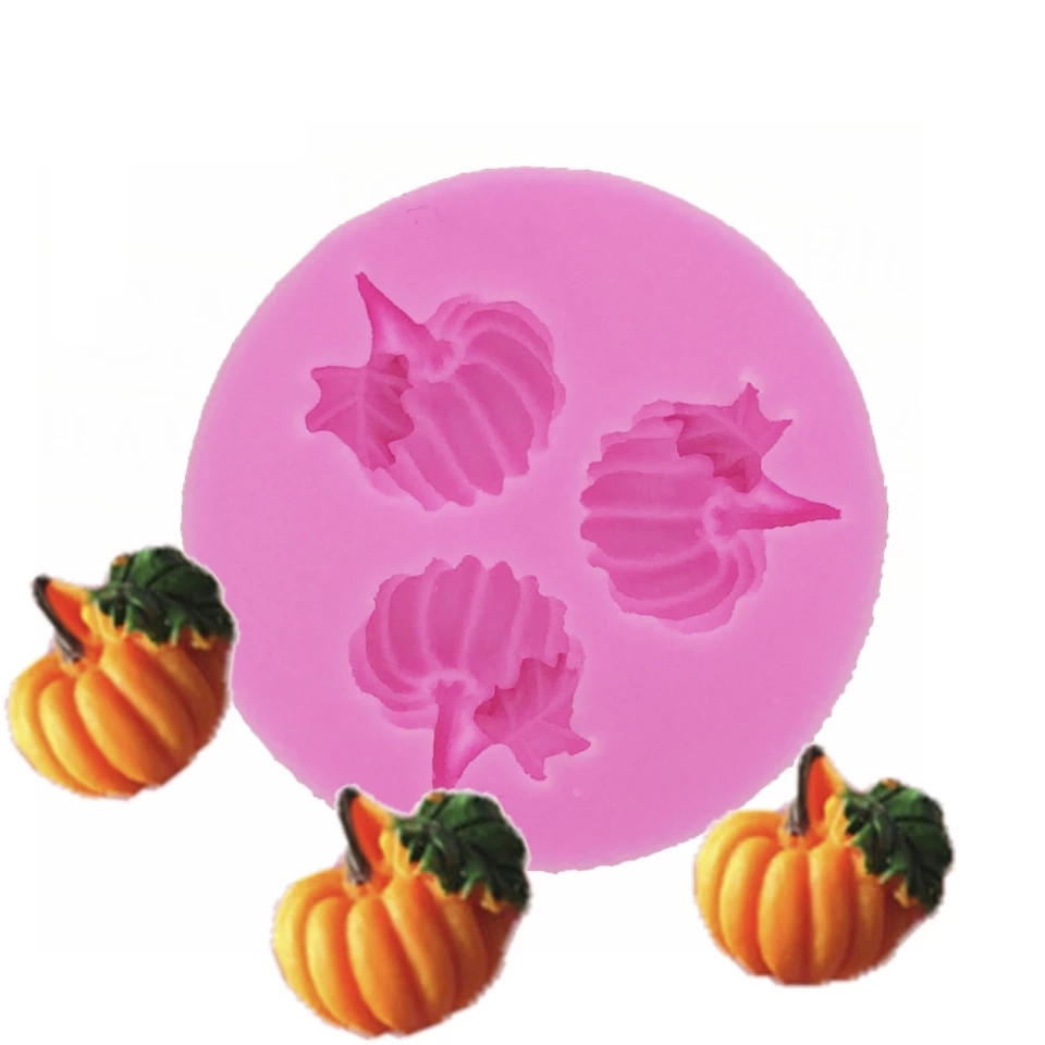 Молд силиконовый Тыквы 52 мм розовый Киев - изображение 2