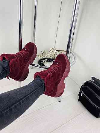 Жіночі черевики VINTAGE бордові еко-замша з утеплителем 36р. ( -2) Коломия