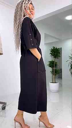 Женское стильное батальное платье трикотаж двунитка. Одесса